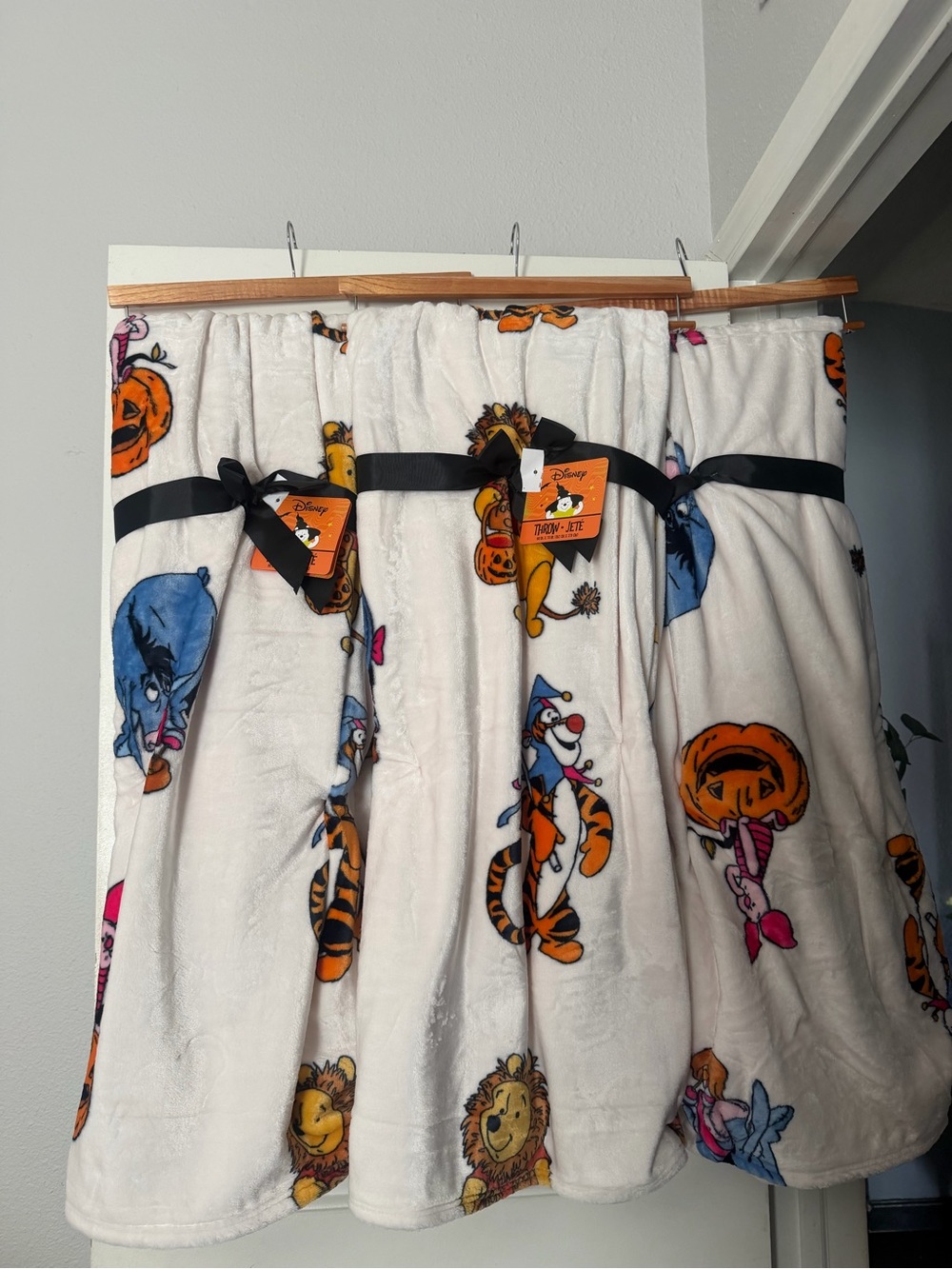 Disney White Fleece Kids Skirt with Colorful Character Print